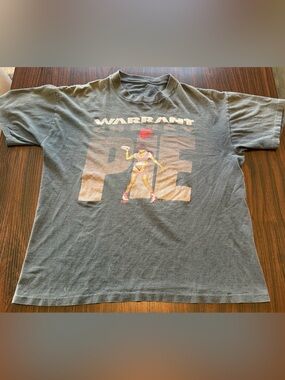 Brockum Mens Vintage 1990 Warrant Cherry Pie World Tour Shirt Single Stitch L